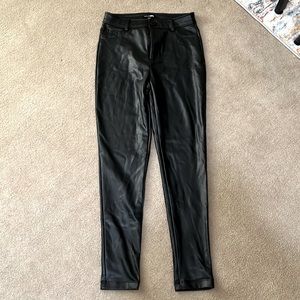 Fashion Nova Black Leather Pants